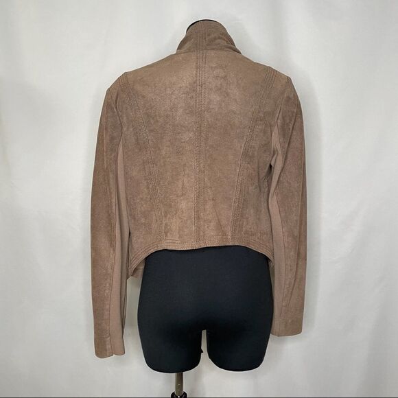 BCBGMaxAzria Mocha Faux Suede Cropped Jacket - Women’s M - Picture 4 of 8